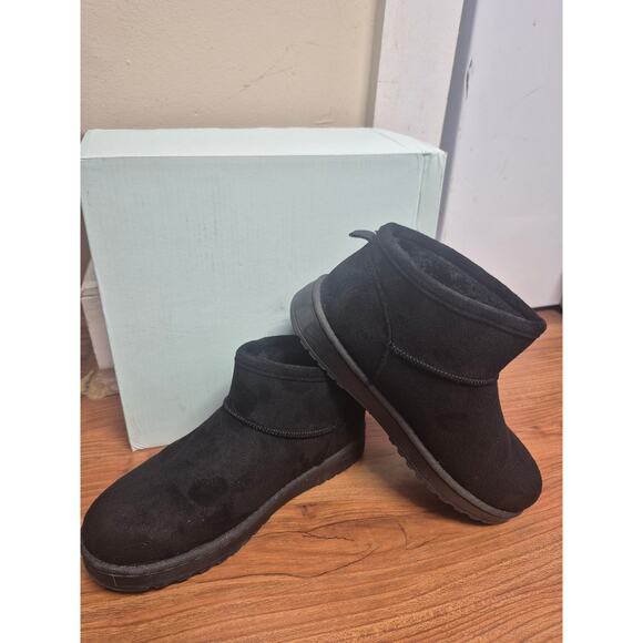Sonoma Goods for Life Shoes - Sonoma Boots Womens Size 7 Black Lupita Fur Lined Warm Faux Suede NWT ss